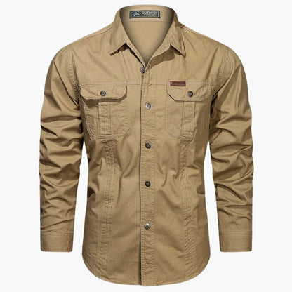 Men's Casual Shirt With Cargo Pockets