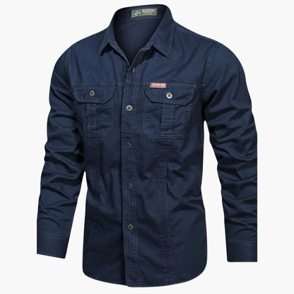 Men's Casual Shirt With Cargo Pockets