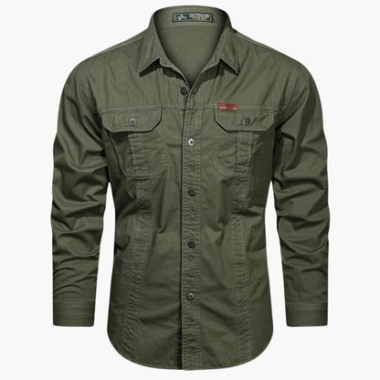 Men's Casual Shirt With Cargo Pockets