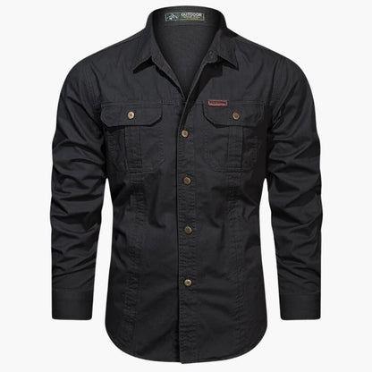 Men's Casual Shirt With Cargo Pockets