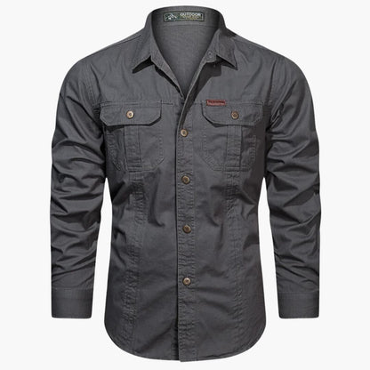 Men's Casual Shirt With Cargo Pockets