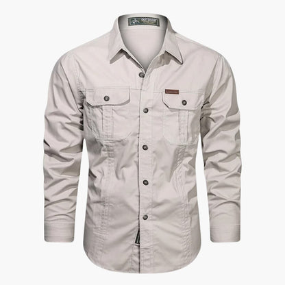 Men's Casual Shirt With Cargo Pockets