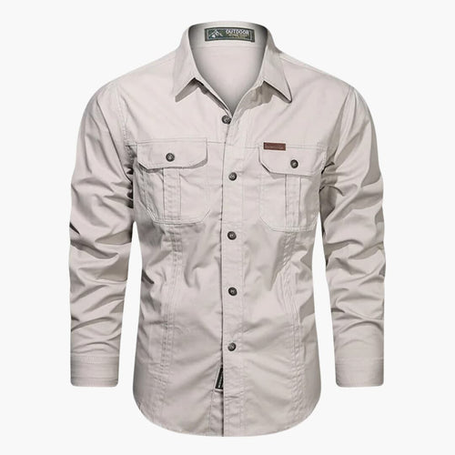 Men's Casual Shirt With Cargo Pockets