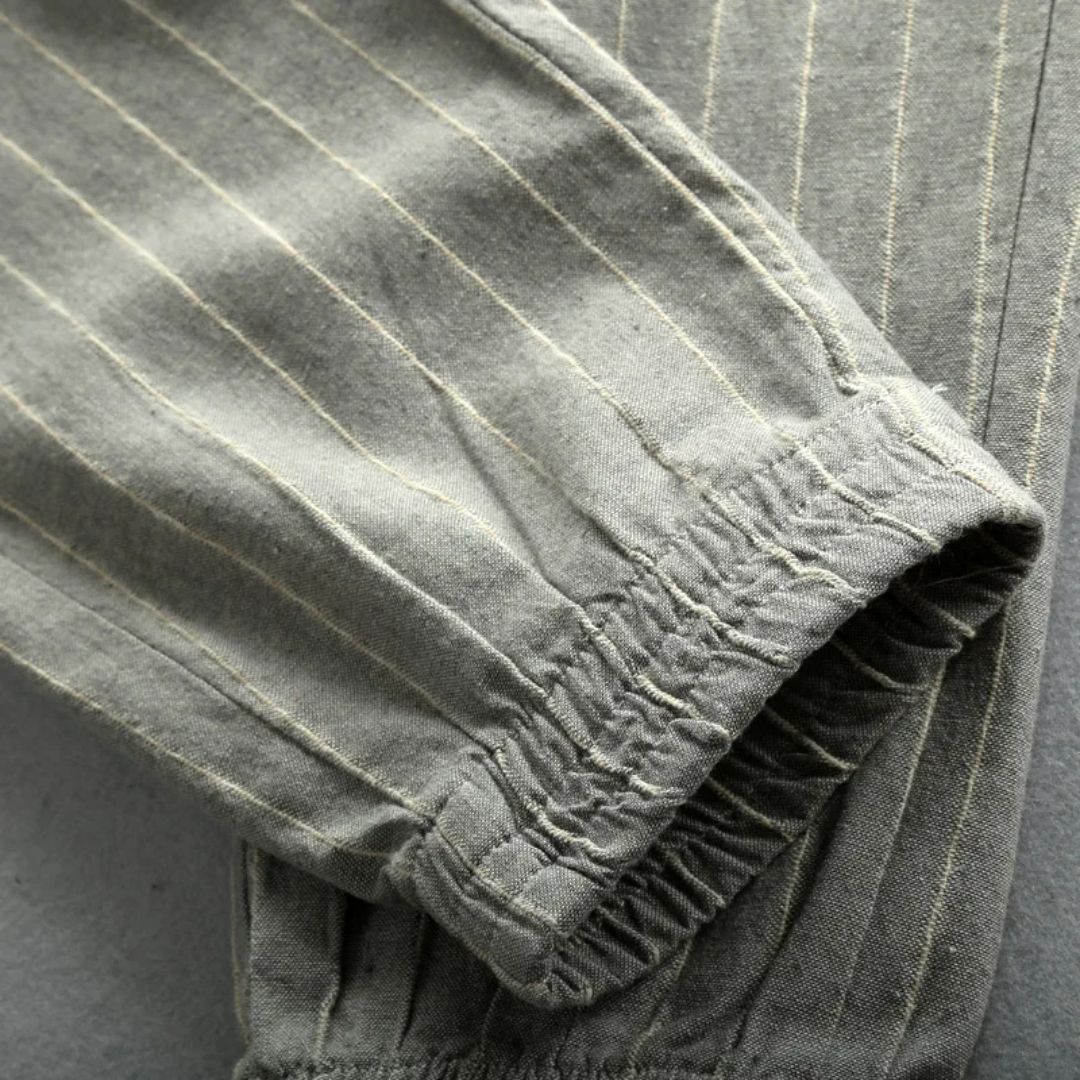 Men's Casual Style Trousers with Elastic Waistband