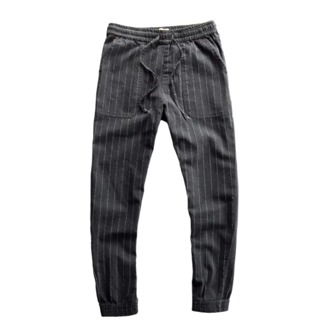 Men's Casual Style Trousers with Elastic Waistband