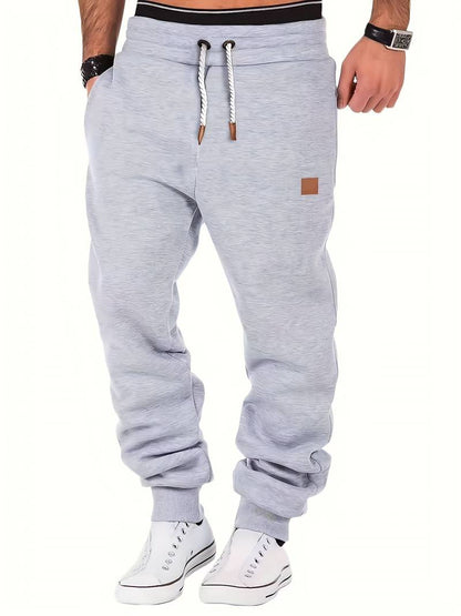 Men's Casual Trousers Loose Fit Cotton With Drawstring Drawstring