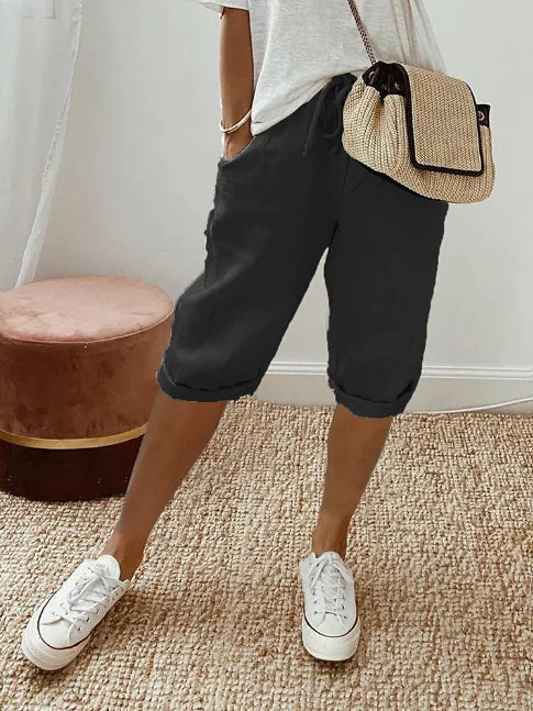 Men's Casual Trousers Loose Fit Cotton With Side Pockets