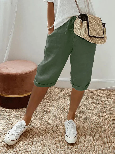 Men's Casual Trousers Loose Fit Cotton With Side Pockets