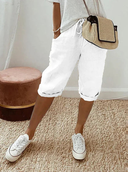 Men's Casual Trousers Loose Fit Cotton With Side Pockets