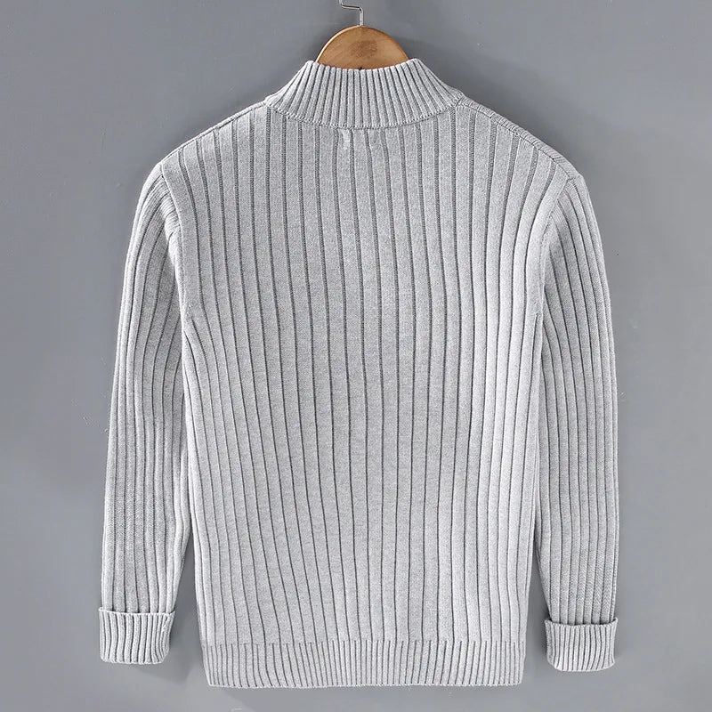 Men's Casual Zip Cardigan
