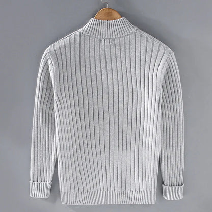 Men's Casual Zip Cardigan