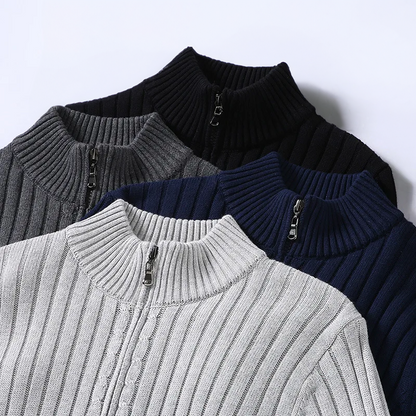 Men's Casual Zip Cardigan