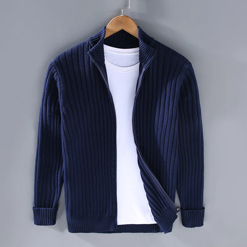 Men's Casual Zip Cardigan