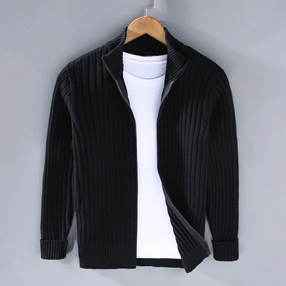 Men's Casual Zip Cardigan