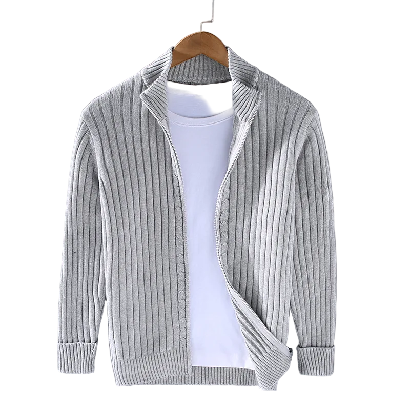 Men's Casual Zip Cardigan
