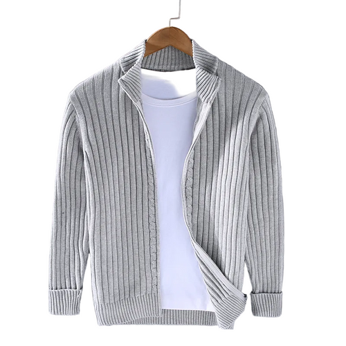 Men's Casual Zip Cardigan
