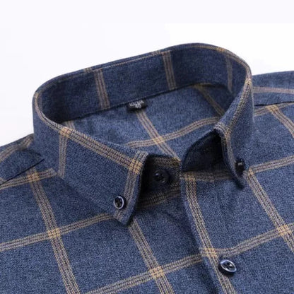 Men's Checkered Casual Cotton Shirt