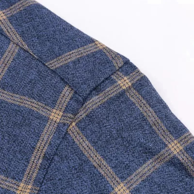 Men's Checkered Casual Cotton Shirt