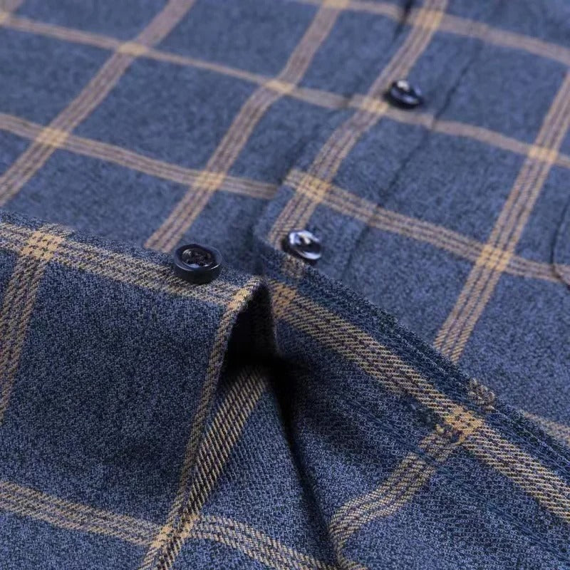 Men's Checkered Casual Cotton Shirt
