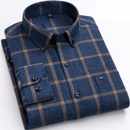 Men's Checkered Casual Cotton Shirt