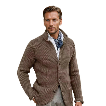 Men's Classic Cardigan With Button Closure