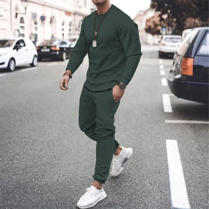 Men's Comfortable Cotton Round Neck Set