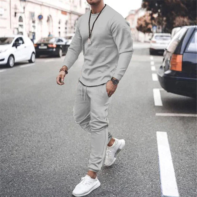 Men's Comfortable Cotton Round Neck Set