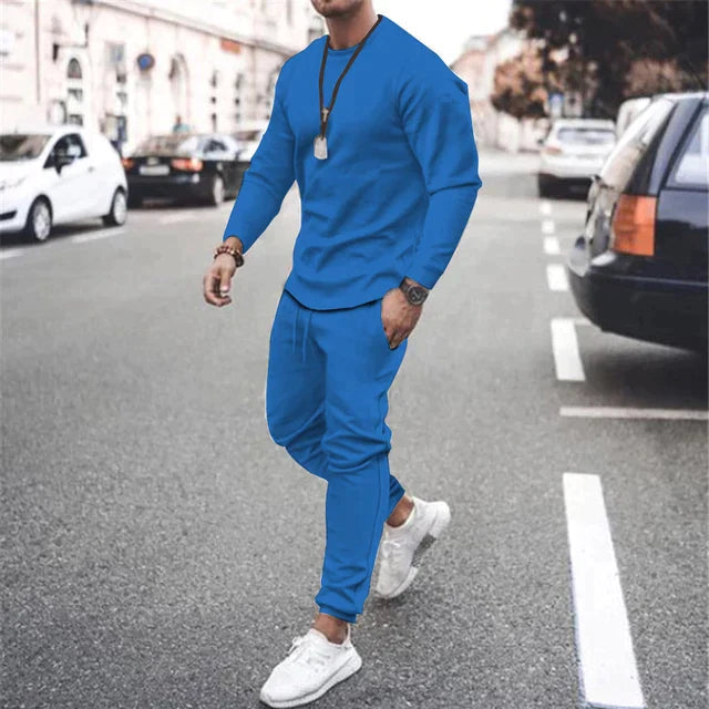 Men's Comfortable Cotton Round Neck Set