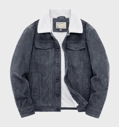 Men's Corduroy Jacket with Sherpa Lining