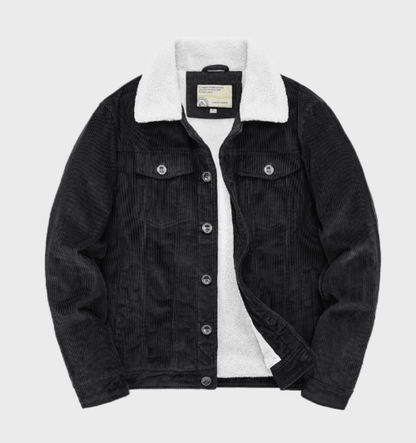 Men's Corduroy Jacket with Sherpa Lining