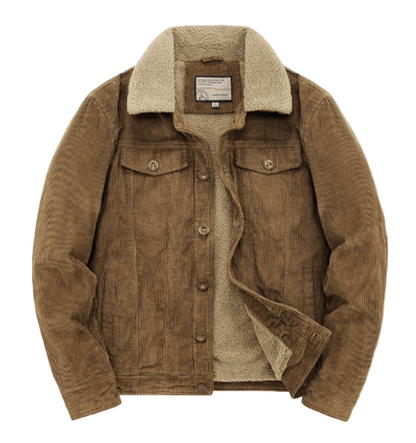 Men's Corduroy Jacket with Sherpa Lining