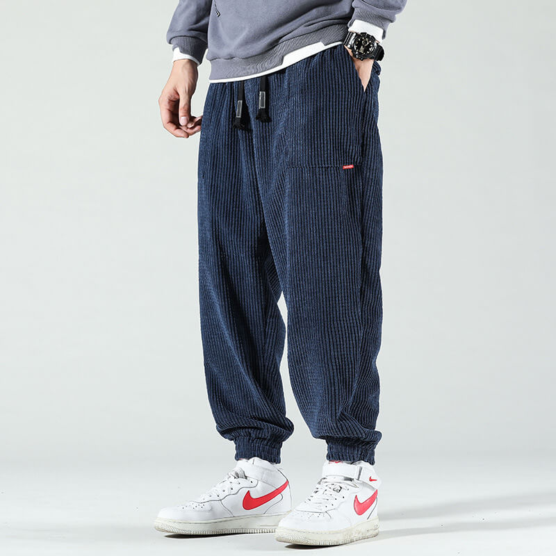 Men's Corduroy Trousers Stylish Comfortable High-quality drawstring fabric