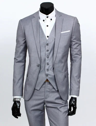 Men's Costume 3 Piece Suit Set Stylish For Wedding And Party Occasions