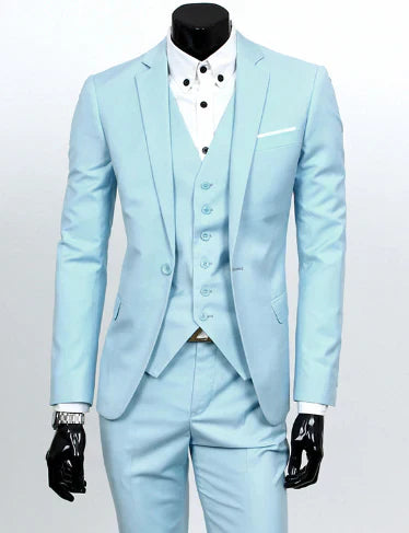 Men's Costume 3 Piece Suit Set Stylish For Wedding And Party Occasions