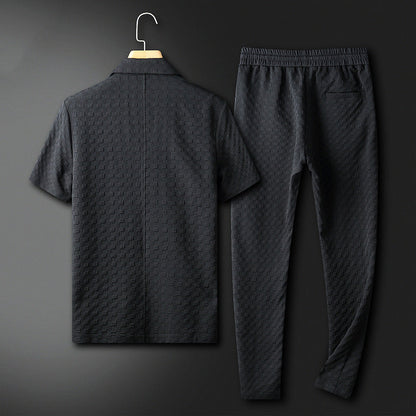 Men's Costume Two-piece Modern Geometric Polyester
