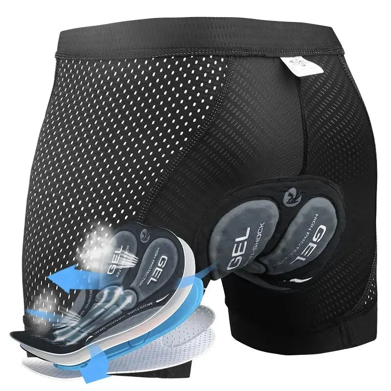 Men's Cycling Shorts 5D Breathable Lined