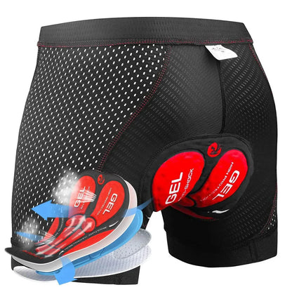 Men's Cycling Shorts 5D Breathable Lined