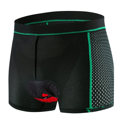 Men's Cycling Shorts Breathable Mesh with 5D Pad Elastic Fabric