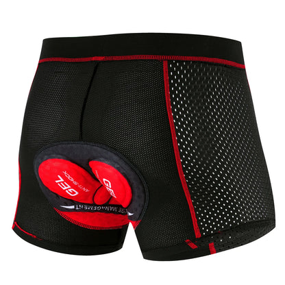Men's Cycling Shorts Breathable Mesh with 5D Pad Elastic Fabric