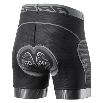 Men's Cycling Shorts with 5D Gel Padding Quick-drying
