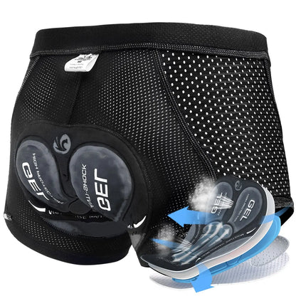 Men's Cycling Underwear with 5D Gel Cushion MTB Boxer
