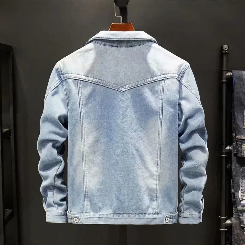 Men's Denim Jacket With Fleece Lining
