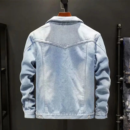 Men's Denim Jacket With Fleece Lining