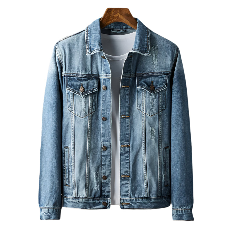 Men's Denim Jacket With Timeless Design