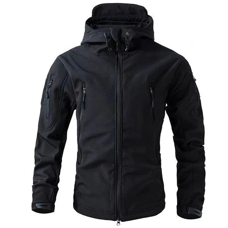 Men's Fleece Jacket Waterproof for Outdoor Activities with Fleece Lining