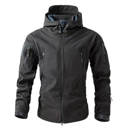 Men's Fleece Jacket Waterproof for Outdoor Activities with Fleece Lining