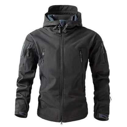 Men's Fleece Jacket Waterproof for Outdoor Activities with Fleece Lining