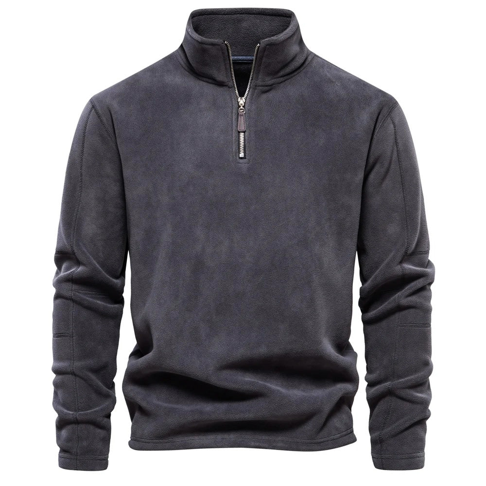 Men's Fleece Shirt With High Collar