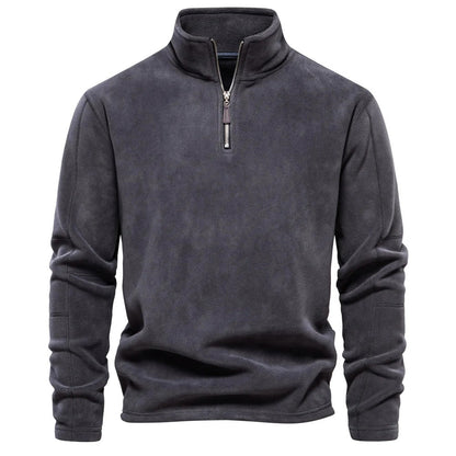 Men's Fleece Shirt With High Collar