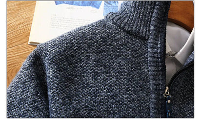 Men's Fleece Sweater With Half Zipper Casual Style